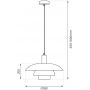 Milagro Ferro lampa wisząca 1x15 W kaszmir ML2361 zdj.2