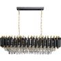 Milagro Cristal lampa wisząca 10x10 W czarna/złota ML2518 zdj.1