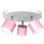 Milagro Dixie Pink lampa podsufitowa 3x11W różowy/biały MLP7612 zdj.1