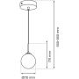 Milagro Reflex lampa wisząca 1x40W czarny/złoty MLP8413 zdj.2