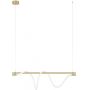 Moosee Serpiente lampa wisząca 1x22,4 W biała-złota MSE010100178 zdj.1