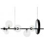 Moosee Alure Line lampa wisząca x5 W czarna-przezroczysta MSE010100285 zdj.3