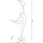 Moosee Human lampa stojąca 1x40W czarny/biały MSE010100359 zdj.2