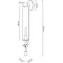 Moosee Borgia kinkiet 1x40W złoty MSE010100367 zdj.2