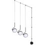 Moosee Flat lampa wisząca 3x30 W czarna MSE010100385 zdj.5