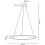 Moosee Ring Slim lampa wisząca 1x28 W złota MSE1501100157  zdj.2