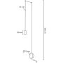 Moosee Flusso lampa wisząca 1x2,5 W czarna MSE1501100474 zdj.2
