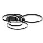 Moosee Rings lampa podsufitowa 66 W LED czarna MSE1501100505 zdj.2