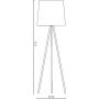 Martinelli Luce Eva lampa stojąca 1x15W biała 2270/BI zdj.2