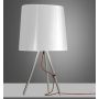 Martinelli Luce Eva lampa stołowa 1x12W biała/aluminium 798/BI zdj.1