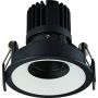 MaxLight Galexo lampa do zabudowy 1x7W LED czarna H0107 zdj.2