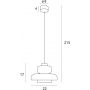 MaxLight Signature lampa wisząca 1x8 W mosiądz-przezroczysta P0532 zdj.2