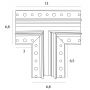 MaxLight Magnetic łącznik T czarny MT0016 zdj.2