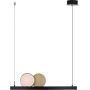 MaxLight Momo lampa wisząca 1x35W LED czarna/złota P0487 zdj.1