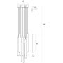 MaxLight Organic lampa wisząca 10 x1 W złoto szczotkowane P0524D zdj.2