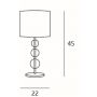 MaxLight Elegance lampa stołowa 1x40W biały/chrom T0031 zdj.2