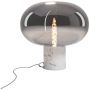 MaxLight Moonstone lampa stołowa 1x7 W biała-przydymiona T0055 zdj.1