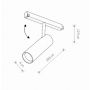 Nowodvorski Lighting LVM Spot LED lampa do szynoprzewodów 1x9 W czarny 10142 zdj.2