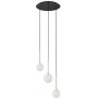 Nowodvorski Lighting Karo lampa wisząca 3x12 W biała-czarna-złota 10304 zdj.1