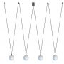 Nowodvorski Lighting Sling lampa wisząca 4x12 W biała-czarna 10354 zdj.1