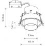 Nowodvorski Lighting Mono Slide lampa do zabudowy 1x10 W czarna-satynowy złoty 10800 zdj.2