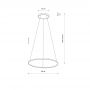 Nowodvorski Lighting Circolo Led lampa wisząca 1x21W czarny mat 10812 zdj.2
