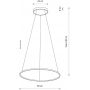 Nowodvorski Lighting Circolo lampa wisząca 1x21 W czarna 10862 zdj.2