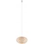 Nowodvorski Lighting Rattan lampa wisząca 1x25 W biała-drewno 11154 zdj.1