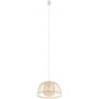 Nowodvorski Lighting Krabi lampa wisząca 1x25 W biała-drewno 11158 zdj.1