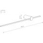 Nowodvorski Lighting Saber Led kinkiet 1x11 W Silk olive 11378 zdj.2