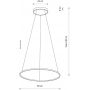 Nowodvorski Lighting Circolo Led lampa wisząca 1x21 W Silk olive 11403 zdj.2