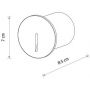 Nowodvorski Lighting Abby Led kinkiet zewnętrzny 1x3 W czarny 11528 zdj.2