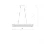 Nowodvorski Lighting Luxora Oval lampa wisząca 1x40 W przezroczysta 11707 zdj.2