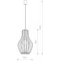 Nowodvorski Lighting Ika lampa wisząca 1x25 W drewno 4171 zdj.2