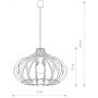Nowodvorski Lighting Ika lampa wisząca 1x25 W drewno 4174 zdj.2