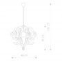 Nowodvorski Lighting Katerina lampa wisząca 1x60W biała 5208 zdj.2