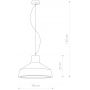 Nowodvorski Lighting Gypsum lampa wisząca 1x60W gips 6858 zdj.2