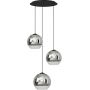 Nowodvorski Lighting Globe lampa wisząca 3x25 W czarna-chrom 7607 zdj.1