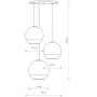 Nowodvorski Lighting Globe lampa wisząca 3x25 W czarna-chrom 7607 zdj.2