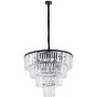 Nowodvorski Lighting Cristal lampa wisząca 12x25 W czarna-przezroczysta 7614 zdj.1