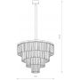 Nowodvorski Lighting Cristal lampa wisząca 12x25 W czarna-przezroczysta 7614 zdj.2