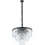Nowodvorski Lighting Cristal lampa wisząca 9x25 W czarna-przezroczysta 7616 zdj.1