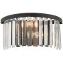 Nowodvorski Lighting Cristal kinkiet 2x25 W czarny-przezroczysty 7633 zdj.1