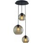 Nowodvorski Lighting Vetro lampa wisząca 3x25 W czarna-przydymiona 7641 zdj.1