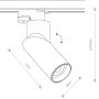 Nowodvorski Lighting Profile India lampa do szynoprzewodów 1x15 W czarny 7657 zdj.2