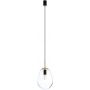 Nowodvorski Lighting Pear lampa wisząca 1x25 W czarna-mosiądz-przezroczysta 7800 zdj.1