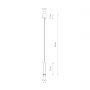 Nowodvorski Lighting Baton lampa wisząca 1x10 W czarna-mosiądz 7851 zdj.2