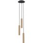 Nowodvorski Lighting Baton lampa wisząca 3x10 W czarna-mosiądz 7855 zdj.1