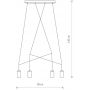 Nowodvorski Lighting Imbria lampa wisząca 4x35W mosiądz 7957 zdj.2