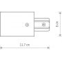 Nowodvorski Lighting Profile Recessed Power End Cap końcówka szynoprzewodu czarna 8973 zdj.2